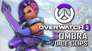 All Sombra Voice Clips • Overwatch 2 • All Voice Lines and Interactions • Carolina Ravassa [upl. by Yajet516]