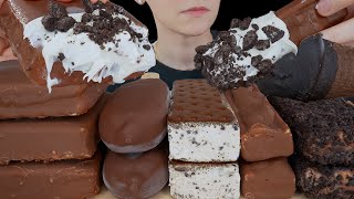 ASMR Chocolate Ice Cream Magnum Oreo Cone MampM Cookie Sandwich Twix Klondike [upl. by Renault]