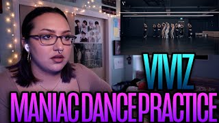 VIVIZ 비비지  MANIAC Dance Practice Reaction [upl. by Melania847]