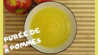 PURÉE de fruit pour BÉBÉ  Purée de POMMES [upl. by Fitzsimmons1]