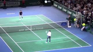 Zlatan Ibrahimovic plays tennis with Novak Djokovic HD [upl. by Adnak714]