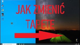 JAK ZMIENIĆ TAPETĘ W KOMPUTERZE Jak zmienić tło pulpitu WINDOWS 10 [upl. by Alrrats]