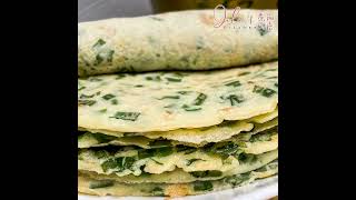 Simple and delicious chives pancake for a healthy snack 韭菜虾米煎饼 shorts [upl. by Steele]