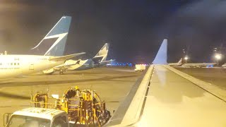 Flair Airlines F8638 YEGYYZ Airport Pushback Starting Up and Takeoff from Edmonton [upl. by Cosmo270]