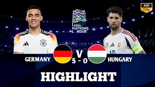 Germany vs Hungary 50🤩 Highlights  UEFA Nations League 2024 [upl. by Nednyl587]