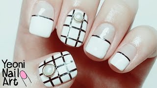 💅 라인테이프를 활용한 심플 네일아트 30Pcs Striping Tape Line Nail Art Decoration  Dressgal [upl. by Billye310]