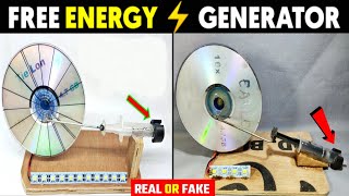 Free Energy With DVD Cassette and Needle Real or Fake 🤯  How to Make a Generator 😱  free energy [upl. by Ayerhs]