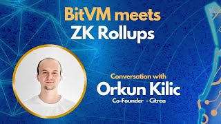 BitVM meets ZK Rollups on Bitcoin with Orkun Kilic  CoFounder of Citrea [upl. by Omero]