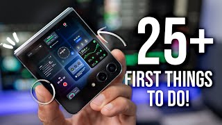 Galaxy Z Flip 5  First 25 Things To Do  Tips amp Tricks [upl. by Sudoeht]