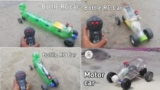 Top 4 Bottle RC Car Diy  scince project  diy ytshorts how shorts [upl. by Haek]