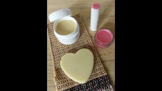 Easy Lip Balm Lotion Bar Recipe [upl. by Ostraw]