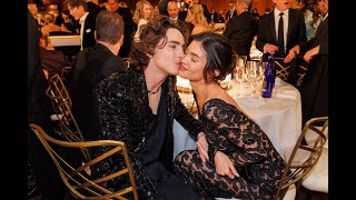 Timothee Chalamet and Kylie Jenner Kissing at the Golden Globes tiktok jessweslie [upl. by Obellia361]