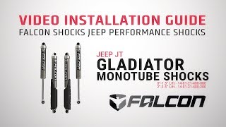 JT Gladiator Monotube Install  Falcon Shocks [upl. by Gregg258]