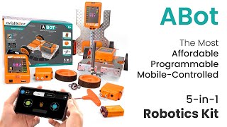 Avishkaar ABot  5in1 Programmable Robotics Kit  Mobile App Controlled [upl. by Essirahc]