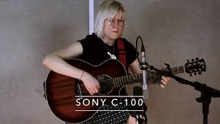 Mic Shootout Sony C100 vs Microtech UMT70 Gefell on guitar  KMR Audio [upl. by Donal691]