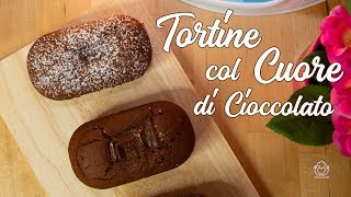 Tortine con Cuore al Cioccolato Senza Glutine e Solo con Farina di Riso  VivoGlutenFree [upl. by Malanie]