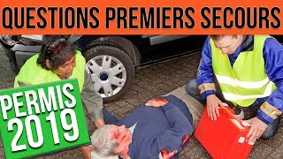 QUESTIONS PREMIERS SECOURS  Permis 2023 [upl. by Veno709]