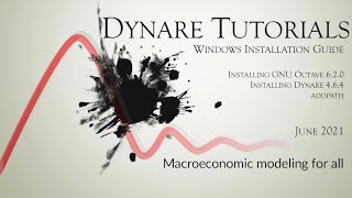 Dynare 464 with Octave 620 Windows Installation Guide [upl. by Airlee]