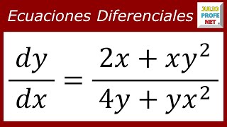 EC DIF POR VARIABLES SEPARABLES  Ejercicio 5 [upl. by Mannie817]