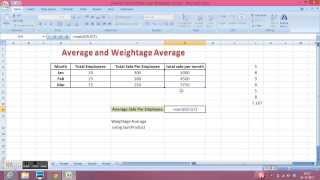 How to calculate Weighted Average in Excel  Youtube [upl. by Aehsat]