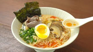 단 20분 만에 크리미하고 매콤한 국물의 미소 라멘 만들기  Asian Noodles Miso Ramen Recipe [upl. by Femmine856]