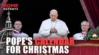 Pope Francis busy schedule during the Christmas season [upl. by Leviram]