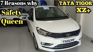 Tata Tigor XZ 2024  Tata Tigor Second Top Model Real Life Review 2024 [upl. by Yancey]