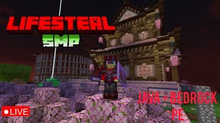 Minecraft Lifesteal smp JAVA  BEDROCK  PE Free to join [upl. by Nivrem689]