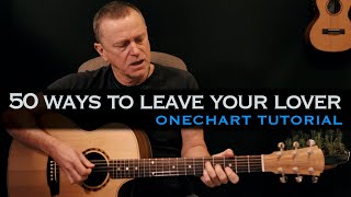 50 ways to leave your lover Paul Simon guitar lesson tutorial free tab [upl. by Calv]