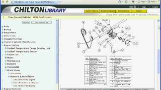 Using Chilton Library from Gale  Navigating Repair Manuals [upl. by Anyt]