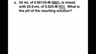 AP Chem Calculating pH with Strong and Weak Acids and Bases 13 [upl. by Cleavland]