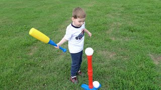 I Failed At Teaching My Toddler To Play Baseball [upl. by Eicram857]