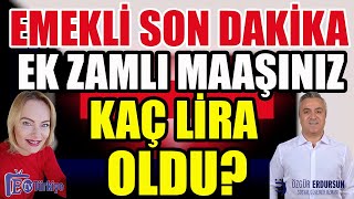 Emekli Son Dakika Ek Zamlı Maaşınız Kaç Lira Oldu [upl. by Lamej]