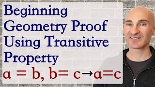 Beginning Geometry Proof Using Transitive Property [upl. by Oilla]