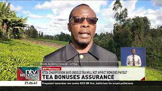 KTDA national chairperson reavels that the unsold tea in Mombasa will not affect bonus payout [upl. by Olathe]