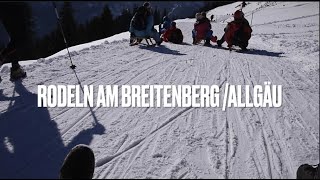 Kinder rodeln am Breitenberg im Allgäu 🛷 [upl. by Messere]