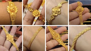 Gold Bracelet Design 2024 Light Weight  ৪ আনা ৩ রতি সোনার রেসলেট কালেকশন gold Bracelet [upl. by Reywas708]