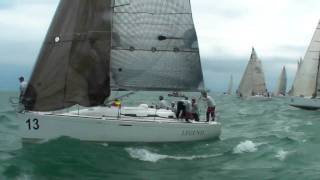 Race 6 general Recall  BYC Beneteau 367 North American Championship [upl. by Nirahs]