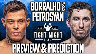 UFC Fight Night Caio Borralho vs Armen Petrosyan Preview amp Prediction [upl. by Bradan]