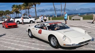 Ferraris in Deerfield Beach Florida headed to the Cavallino Classic 2022 [upl. by Eenahs]