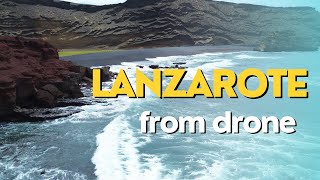 Lanzarote from drone 🏝️ 🌊 [upl. by Yehudi]