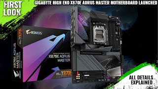 Gigabyte X870E AORUS Master Motherboard Launched  Explained All Spec Features And More [upl. by Bollay290]