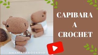 CAPIBARA o CARPINCHO a crochet Amigurumi [upl. by Ailen]