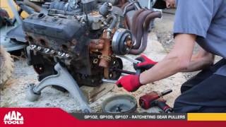 Ratcheting Gear Pullers  Mac Tools® [upl. by Haidebej]