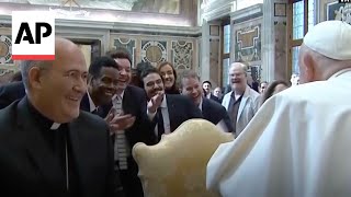 Pope meets comedians Jimmy Fallon Chris Rock Stephen Colbert and Conan O’Brien [upl. by Sandy]