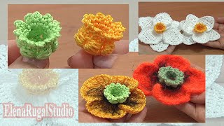 Crochet 3D Bellflower [upl. by Enyedy595]