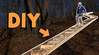 Make These EASY DIY Outdoor Stairs for Slopes [upl. by Gizela987]