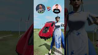 CR7 vs Mr Beast Jump Challenge ⚽️ beamngdrive shorts football ronaldo mrbeast [upl. by Jamilla]