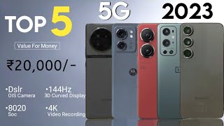 Top 5 Mobile Phones Under 20000 in October 2023  5G  144Hz 3D Display  108MP  OIS  4K [upl. by Entirb929]