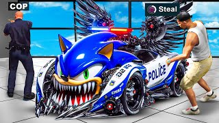 Stealing 10000000 POLICE CAR In GTA 5 [upl. by Gannes797]